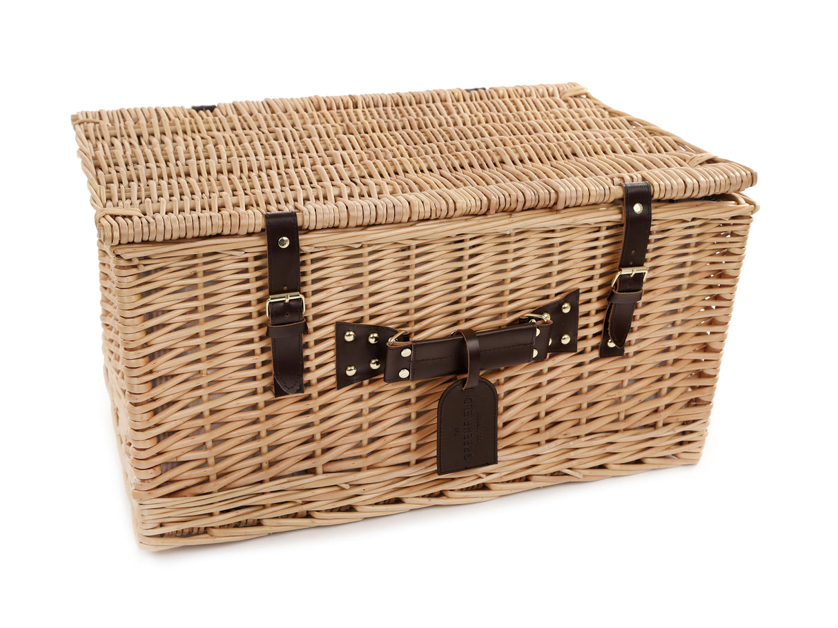 Greenfield Collection Ludlow Willow Picnic Hamper for Four People - The Greenfield Collection