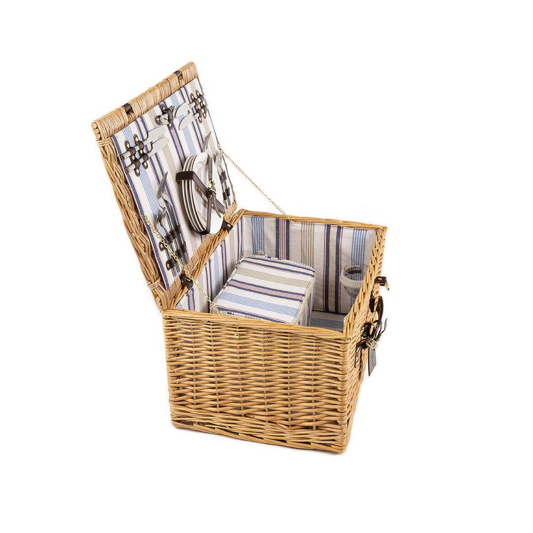 Greenfield Collection Ludlow Willow Picnic Hamper for Four People - The Greenfield Collection