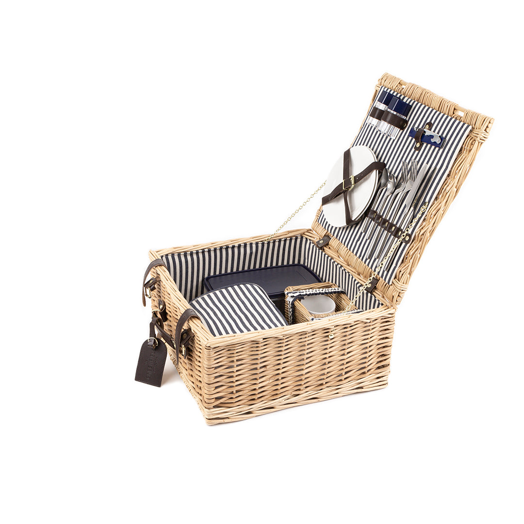 Greenfield Collection Sandbanks Willow Picnic Hamper for Two People - The Greenfield Collection