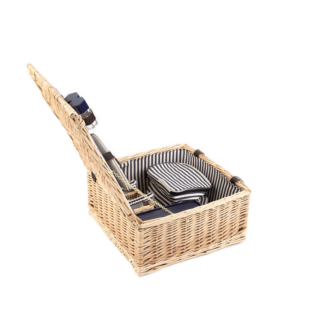 Greenfield Collection Sandbanks Willow Picnic Hamper for Two People - The Greenfield Collection