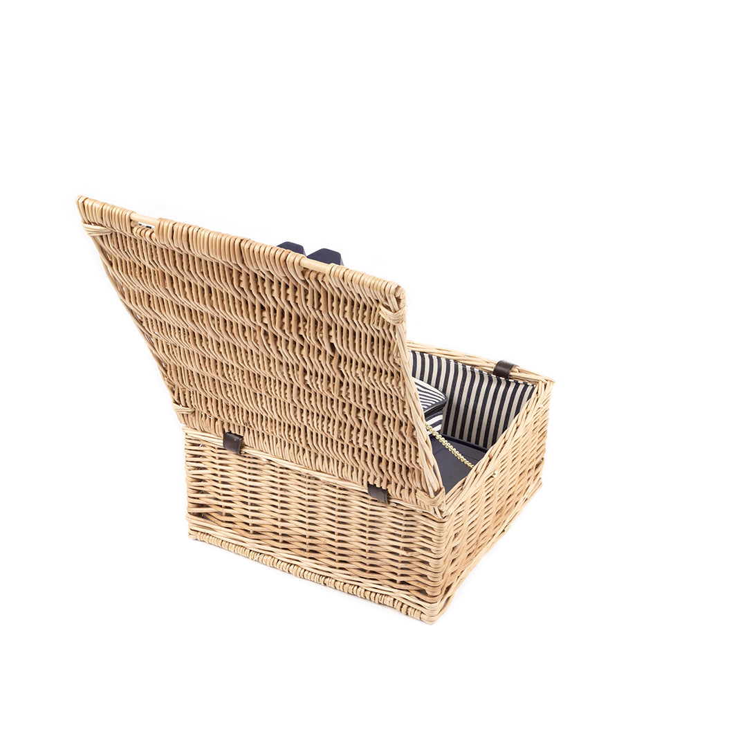 Greenfield Collection Sandbanks Willow Picnic Hamper for Two People - The Greenfield Collection