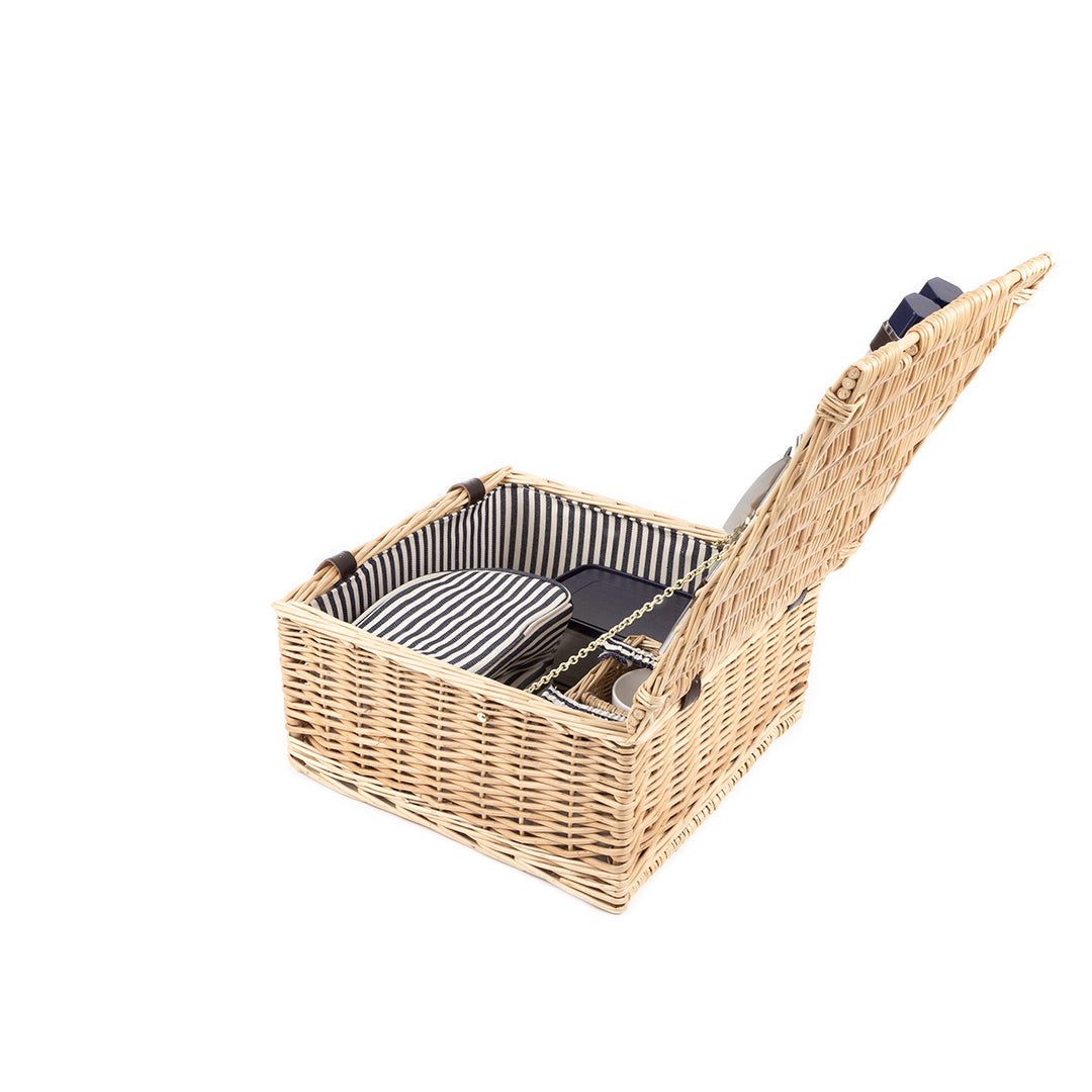 Greenfield Collection Sandbanks Willow Picnic Hamper for Two People - The Greenfield Collection