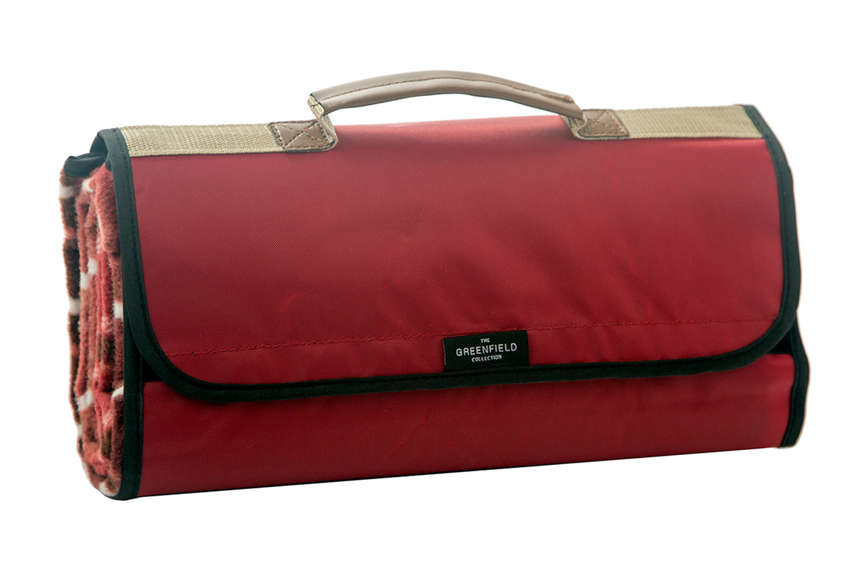 Greenfield Collection Super Deluxe Picnic Backpack Hamper for Two People with Matching Picnic Blanket - The Greenfield Collection