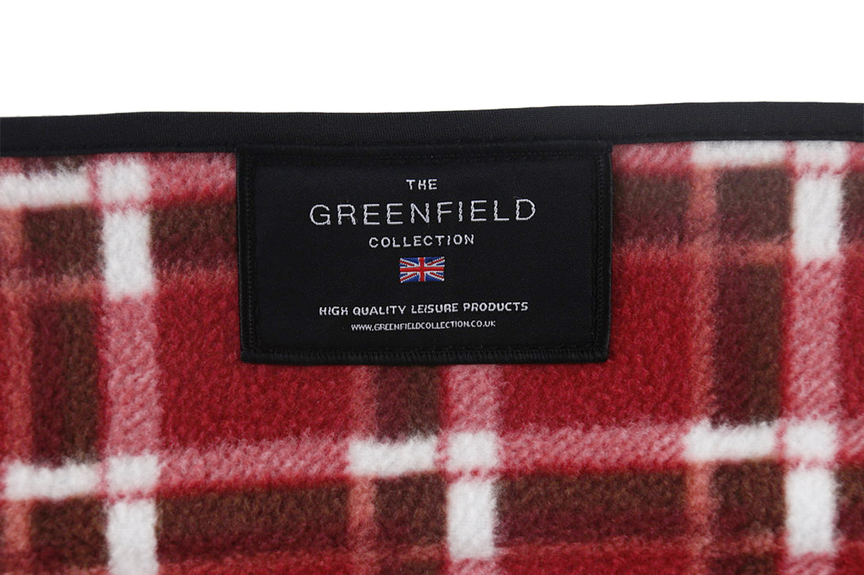 Greenfield Collection Deluxe Picnic Backpack Hamper for Four People with Matching Picnic Blanket - The Greenfield Collection