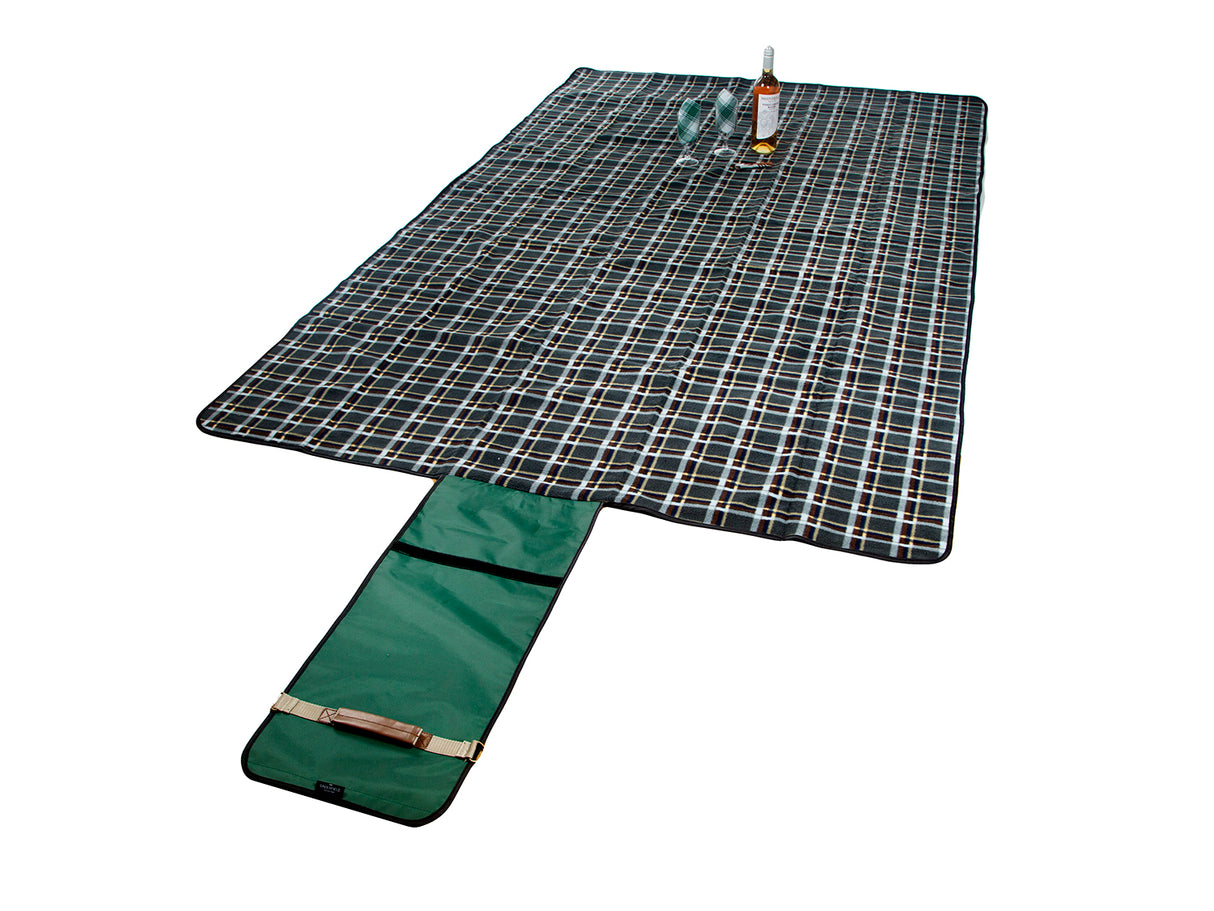 Greenfield Collection XL Luxury Plaid Moisture Resistant Picnic Blanket - The Greenfield Collection