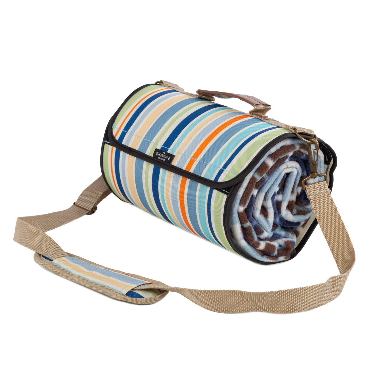 Greenfield Collection XL Luxury Plaid Moisture Resistant Picnic Blanket - The Greenfield Collection