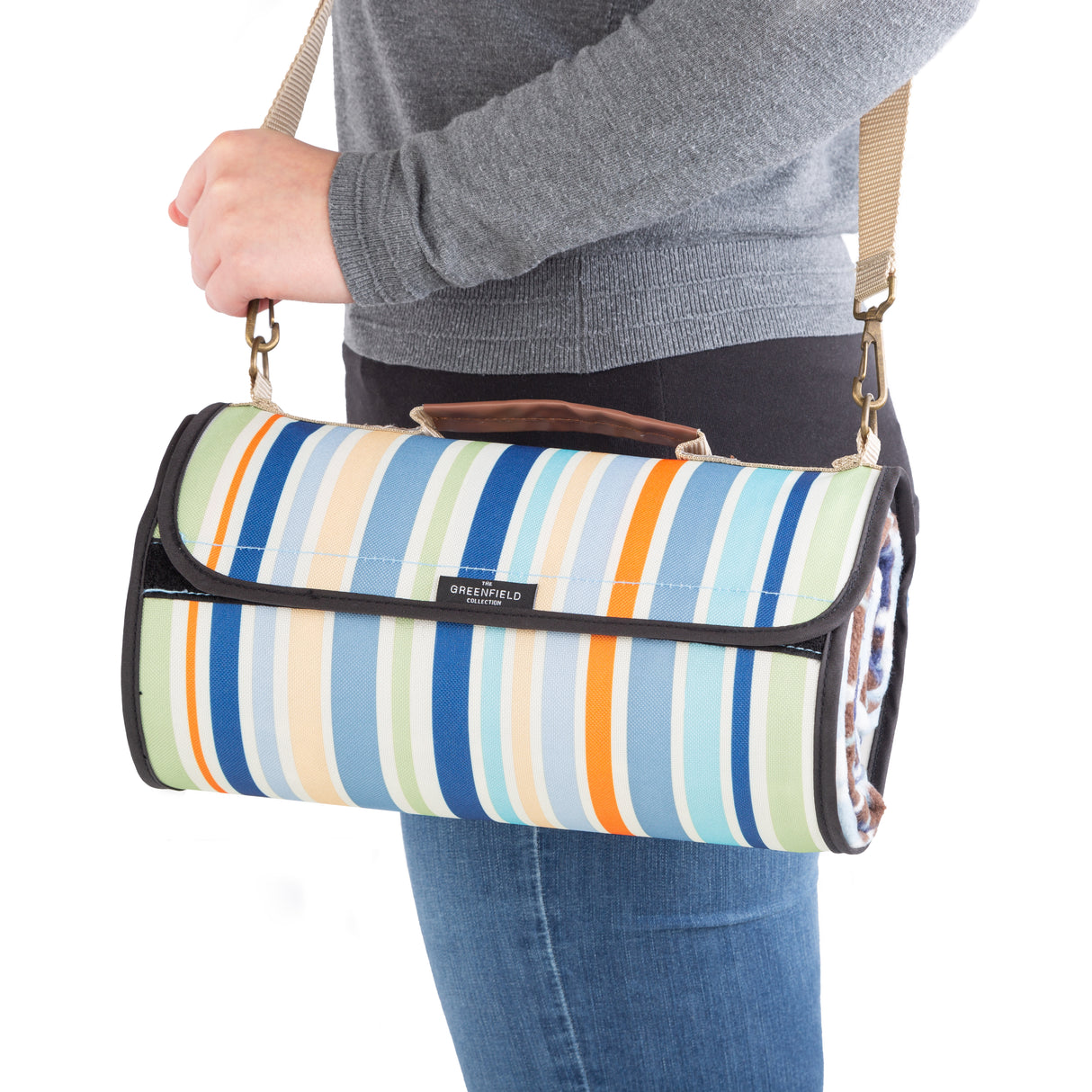 Greenfield Collection XL Luxury Plaid Moisture Resistant Picnic Blanket - The Greenfield Collection