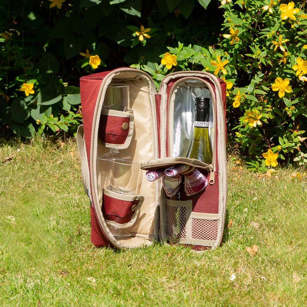 Greenfield Collection Deluxe Wine Cooler Bag for Two People - The Greenfield Collection