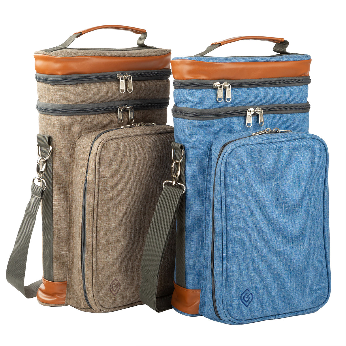 Contemporary 4 Person Wine Cooler Bag Greenfield Collection