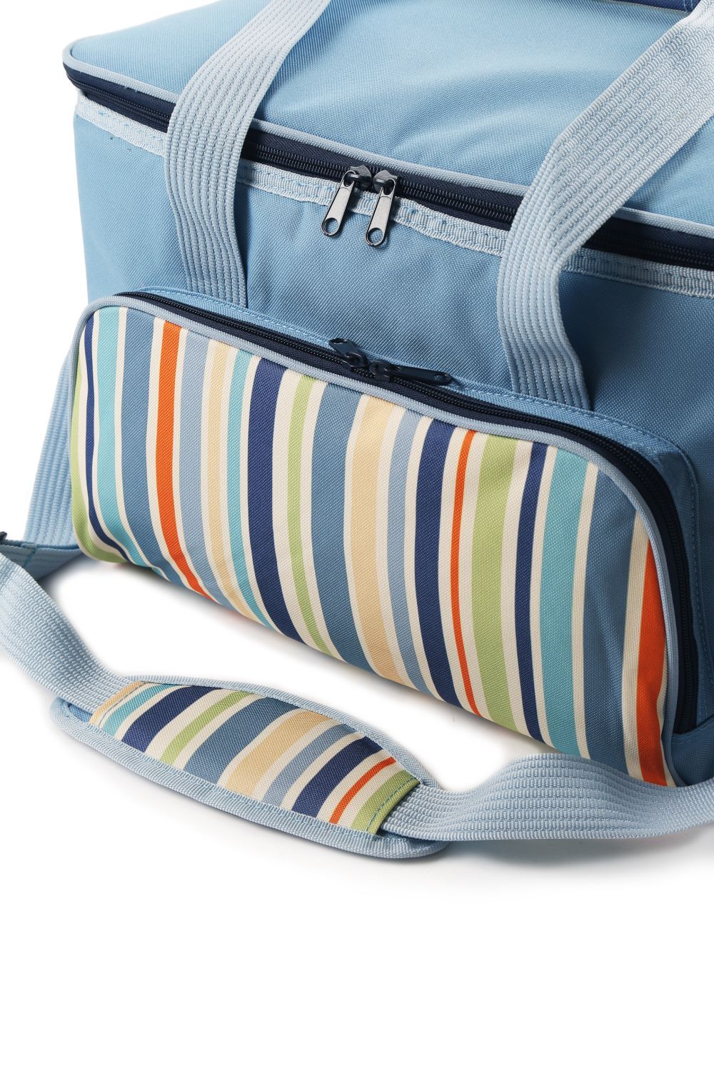 Greenfield Collection Sky Blue 30 Litre Foldable Family Cool Bag - The Greenfield Collection