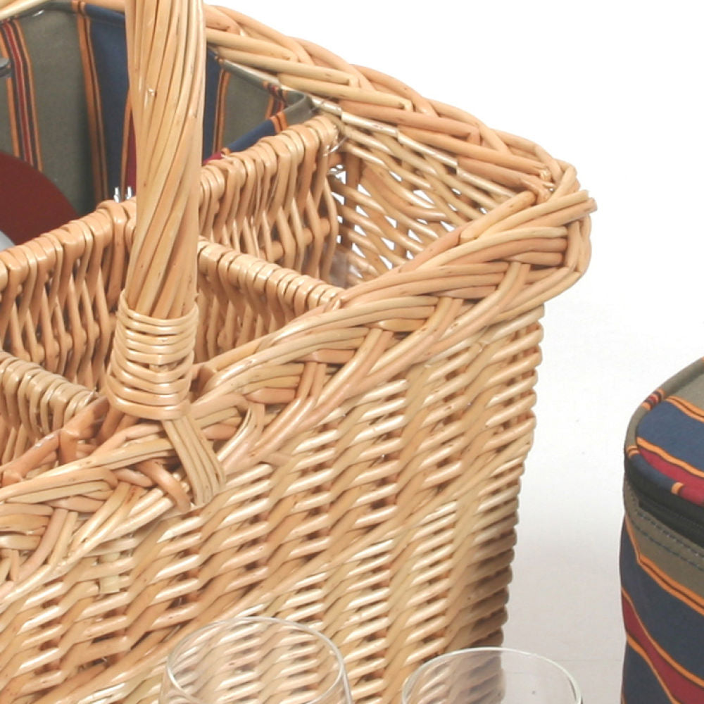 Greenfield Collection Regatta Willow Picnic Hamper for Two People - The Greenfield Collection