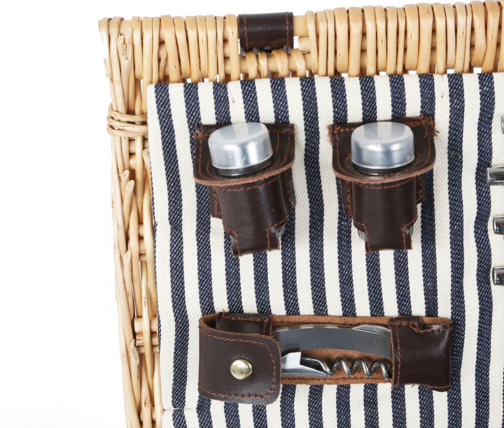 Greenfield Collection Winchester Willow Picnic Hamper for Four People - The Greenfield Collection