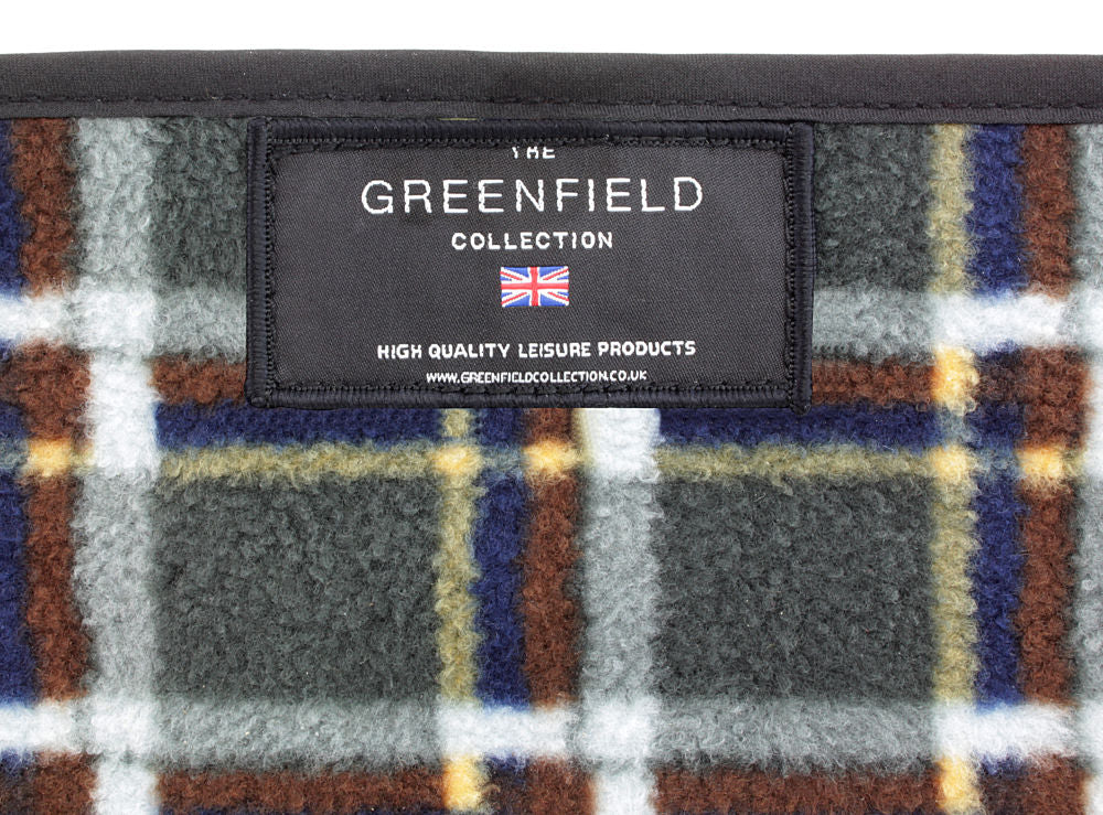 Greenfield Collection Super Deluxe Picnic Backpack Hamper for Four People with Matching Picnic Blanket - The Greenfield Collection