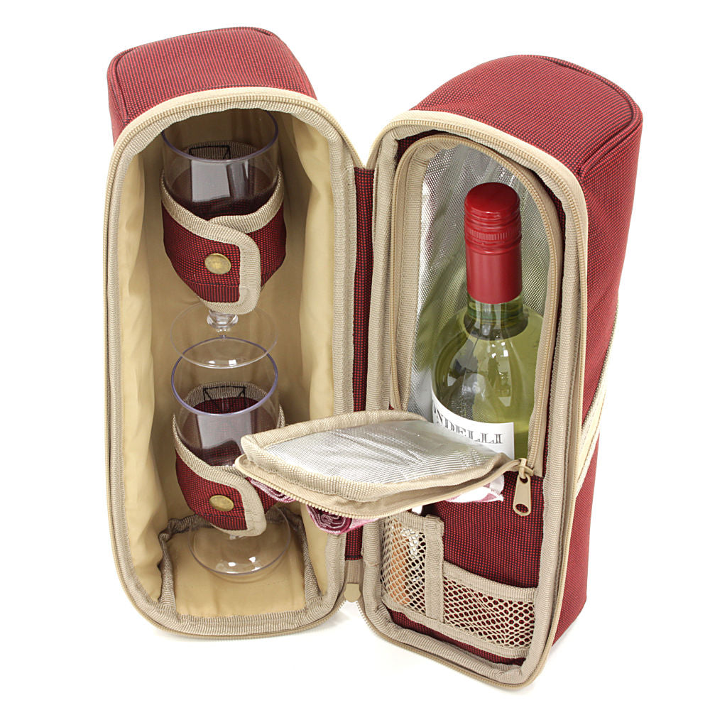 Greenfield Collection Deluxe Wine Cooler Bag for Two People - The Greenfield Collection