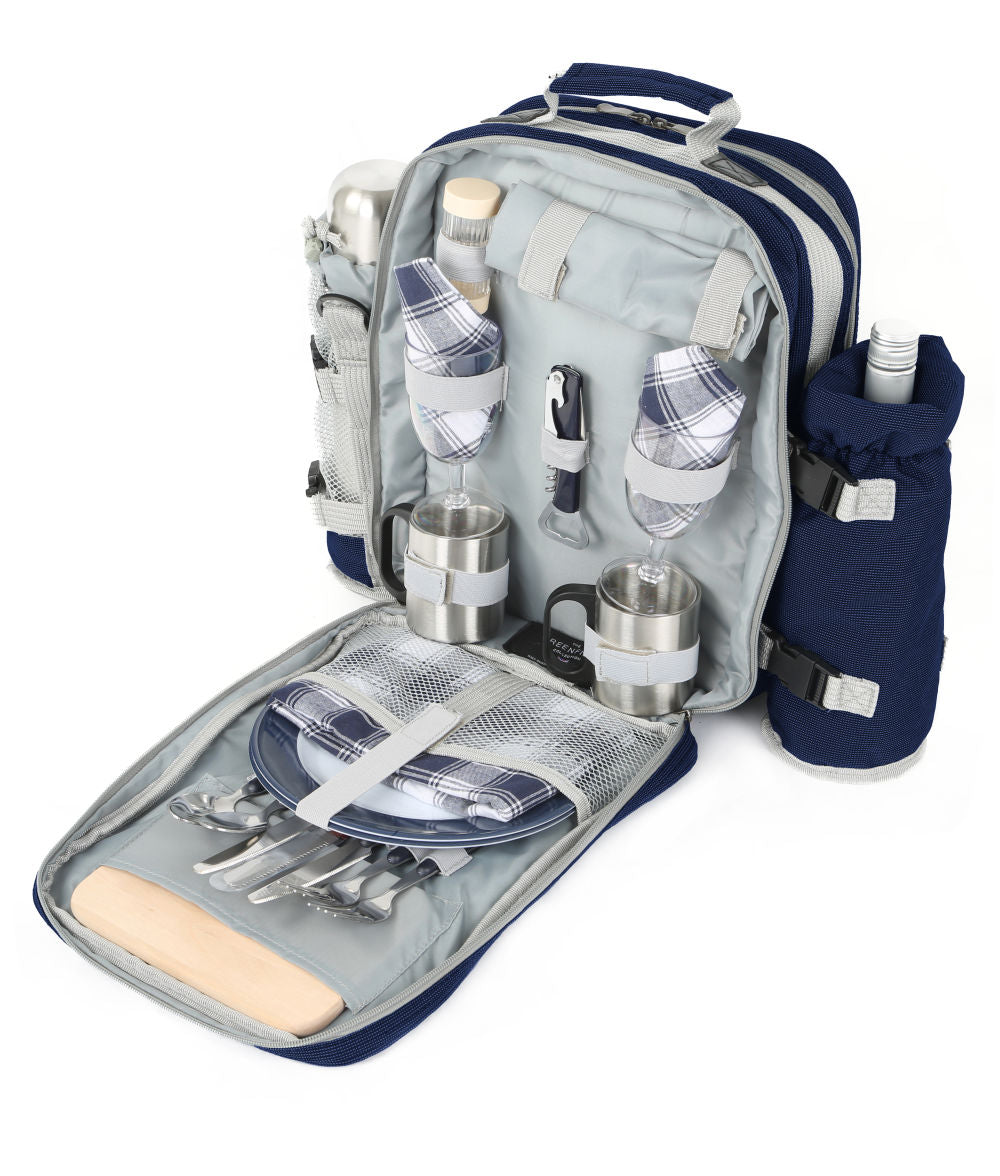 Greenfield Collection Super Deluxe Picnic Backpack Hamper for Two People - Greenfield Collection