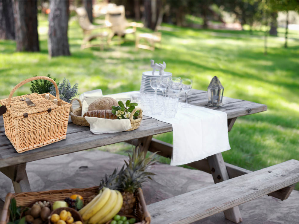 Greenfield Collection Arundel Willow Picnic Hamper for Two People - The Greenfield Collection