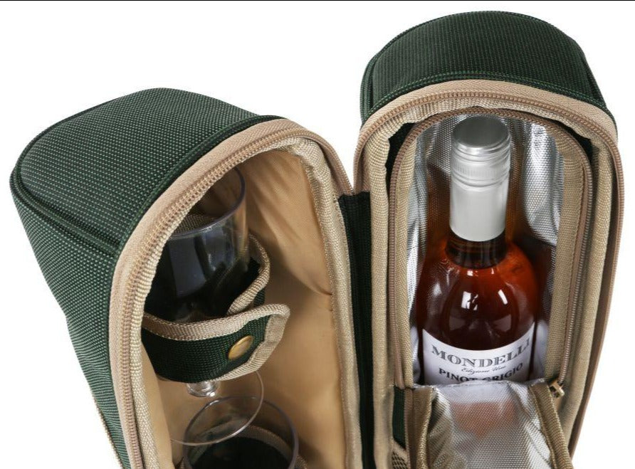 Greenfield Collection Deluxe Wine Cooler Bag for Two People - The Greenfield Collection
