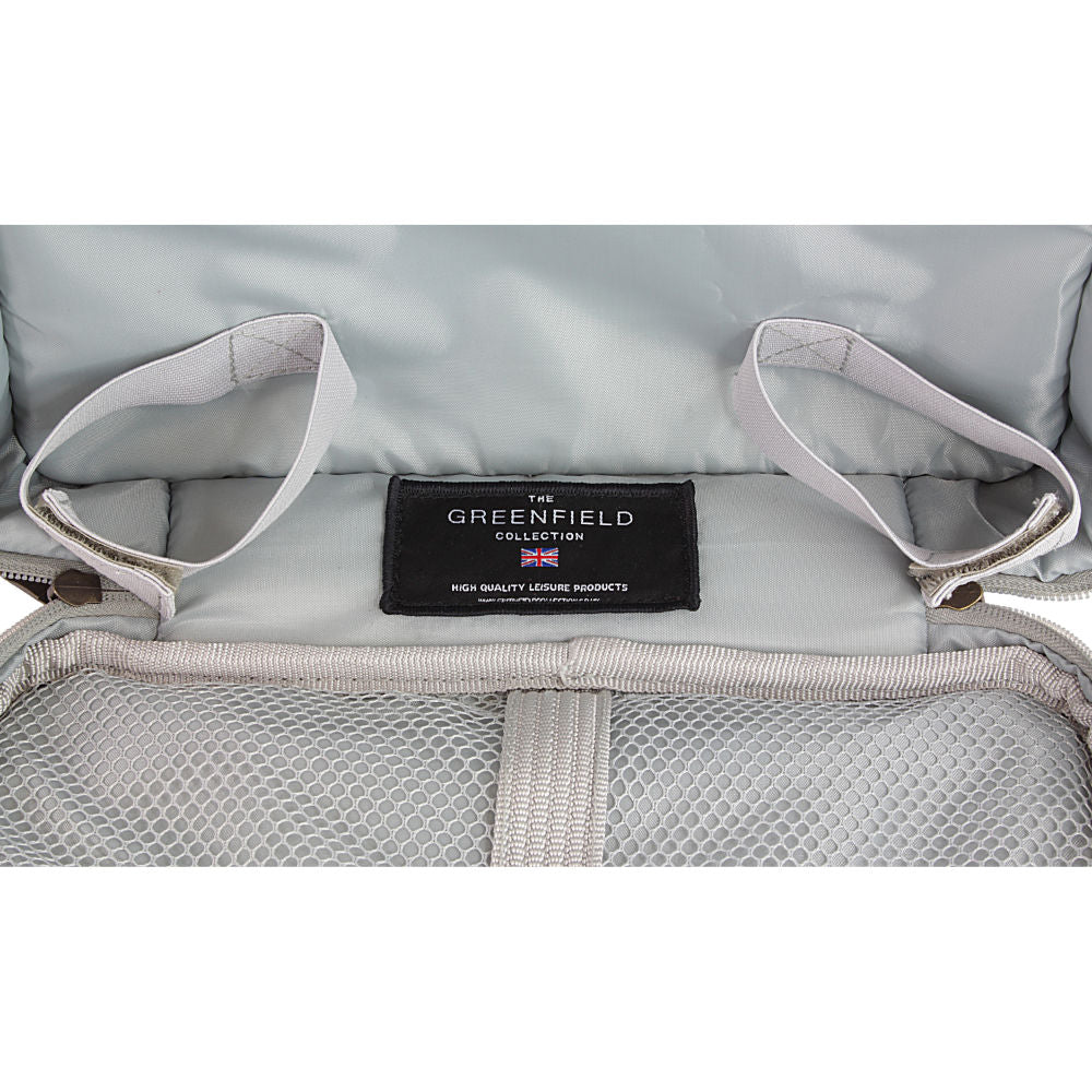 Greenfield Collection Super Deluxe Picnic Backpack Hamper for Two People with Matching Picnic Blanket - The Greenfield Collection