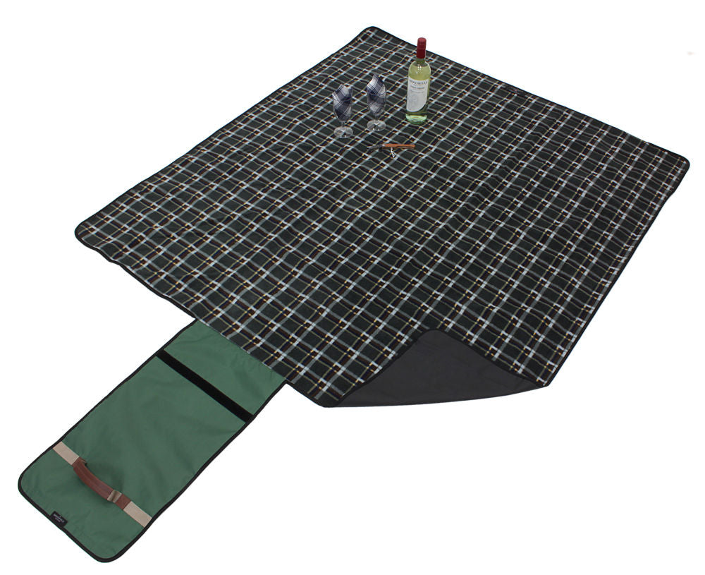 Greenfield Collection Luxury Plaid Moisture Resistant Picnic Blanket - The Greenfield Collection