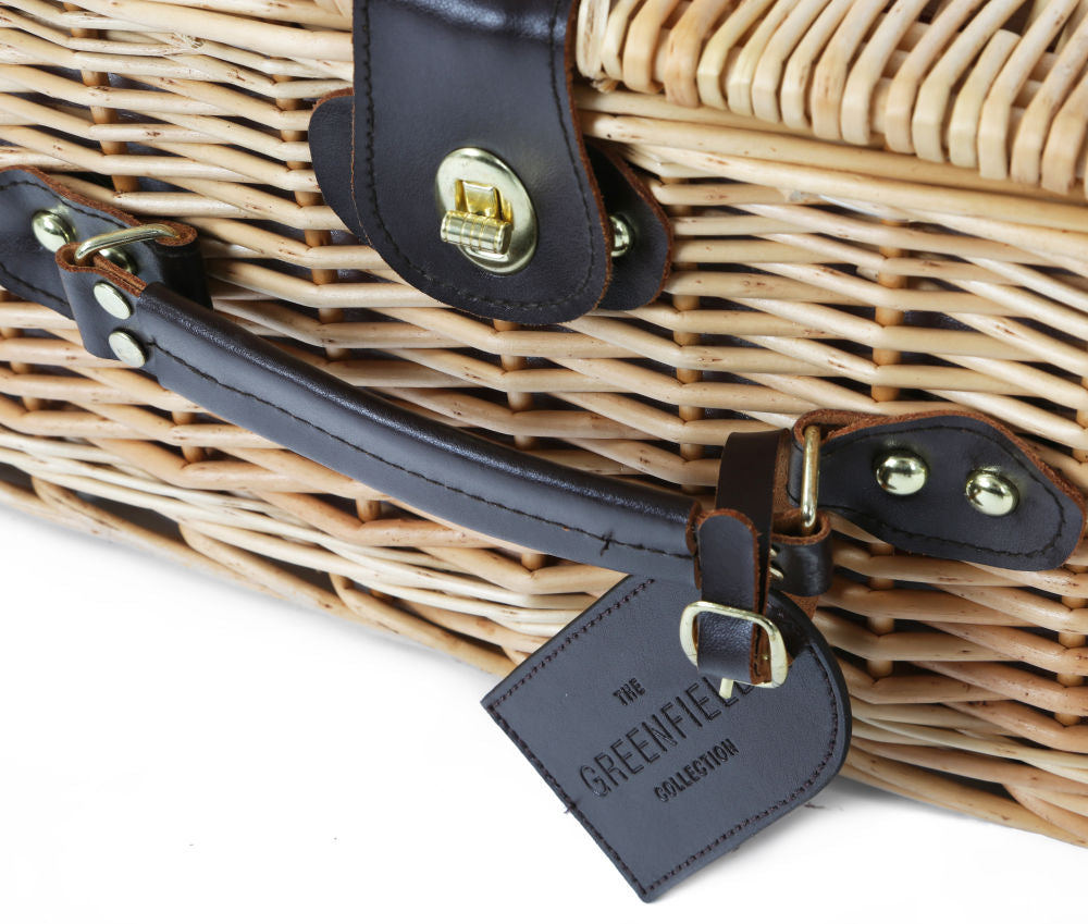 Greenfield Collection Buckingham Willow Picnic Hamper for Two People - The Greenfield Collection