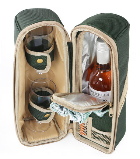 Greenfield Collection Deluxe Wine Cooler Bag for Two People - The Greenfield Collection