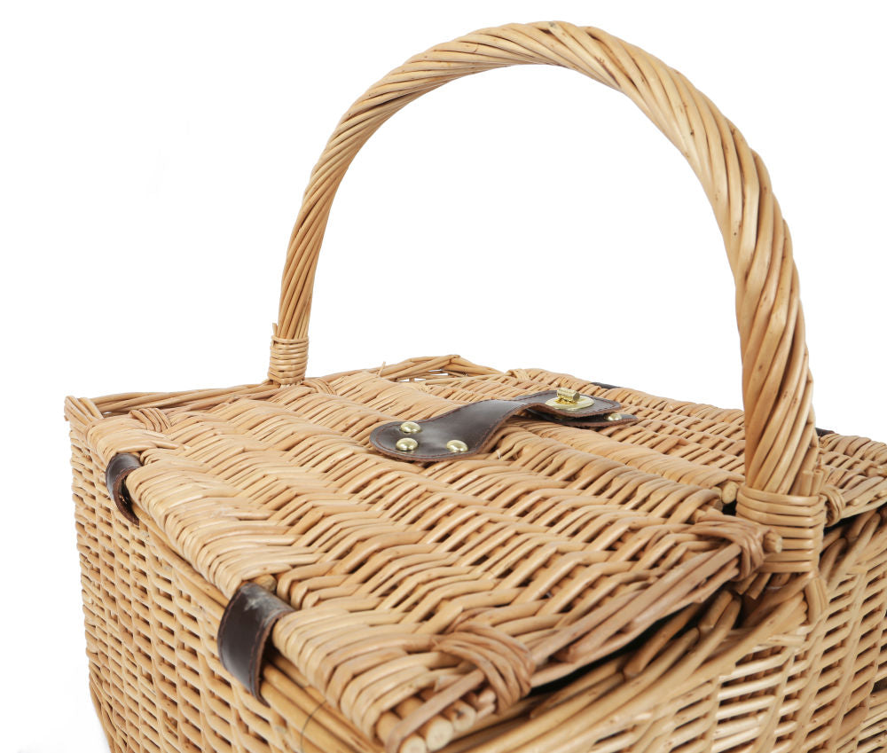 Greenfield Collection Windsor Willow Picnic Hamper for Four People - The Greenfield Collection