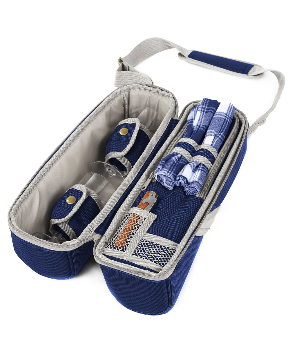Greenfield Collection Deluxe Wine Cooler Bag for Two People - The Greenfield Collection