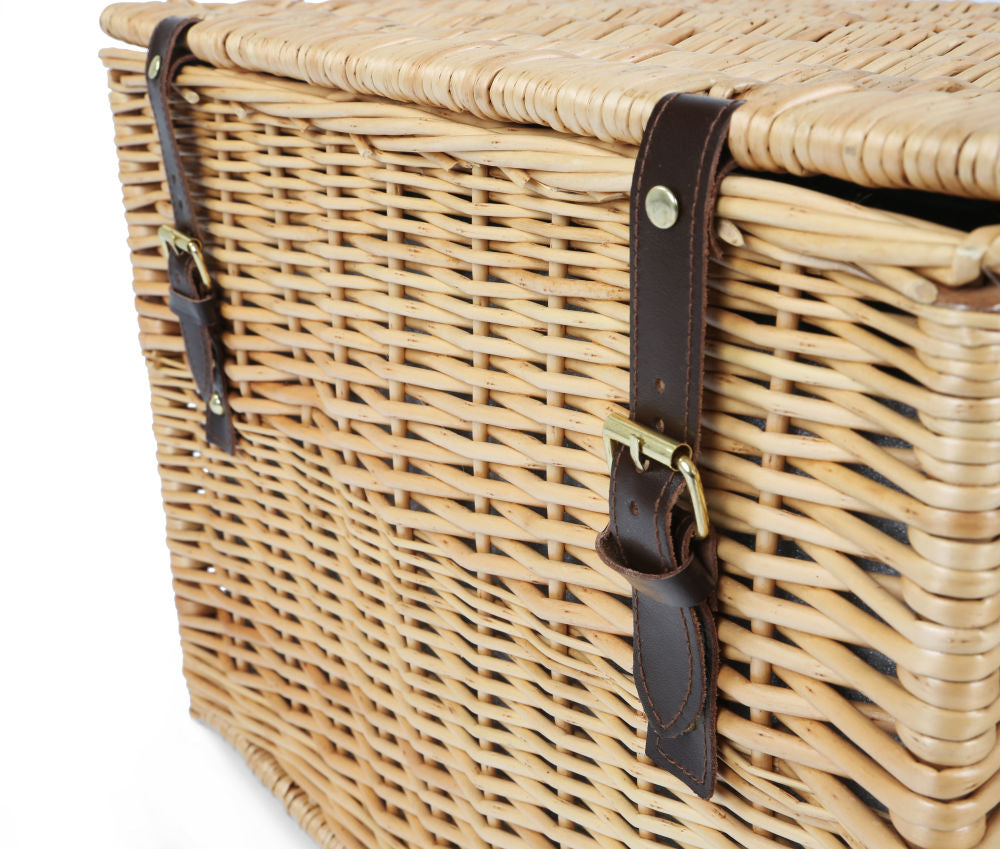 Greenfield Collection Amersham Willow Picnic Hamper for Four People - The Greenfield Collection