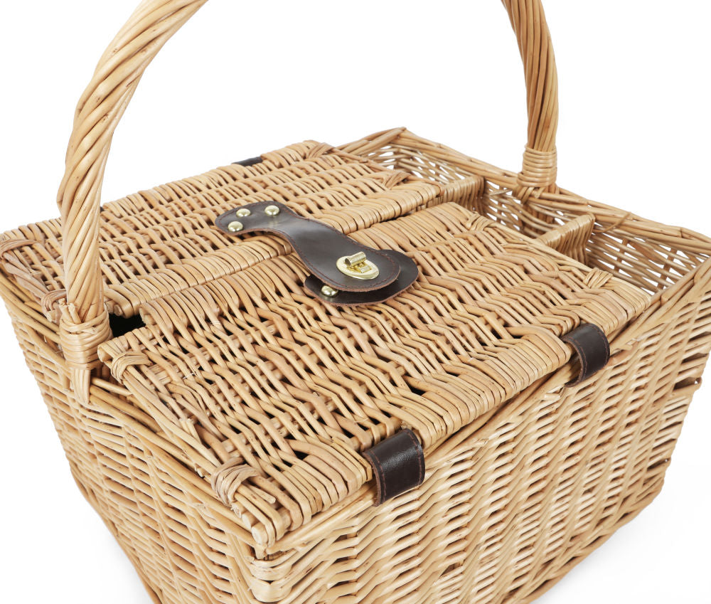 Greenfield Collection Windsor Willow Picnic Hamper for Four People - The Greenfield Collection