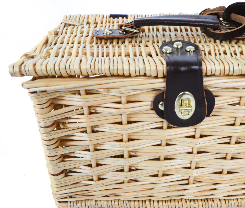 Greenfield Collection Mayfair Classic Willow Picnic Hamper - The Greenfield Collection