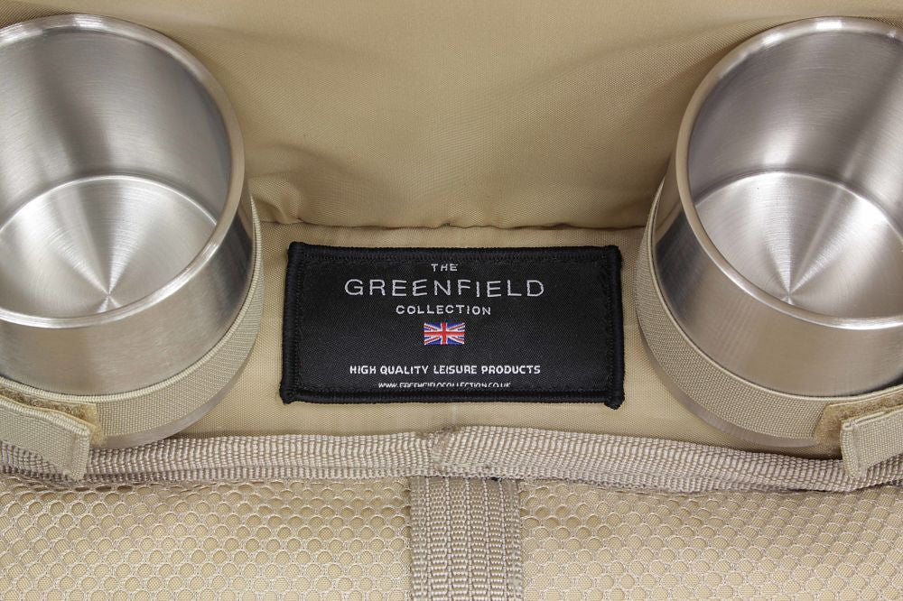 Greenfield Collection Super Deluxe Picnic Backpack Hamper for Two People with Matching Picnic Blanket - The Greenfield Collection