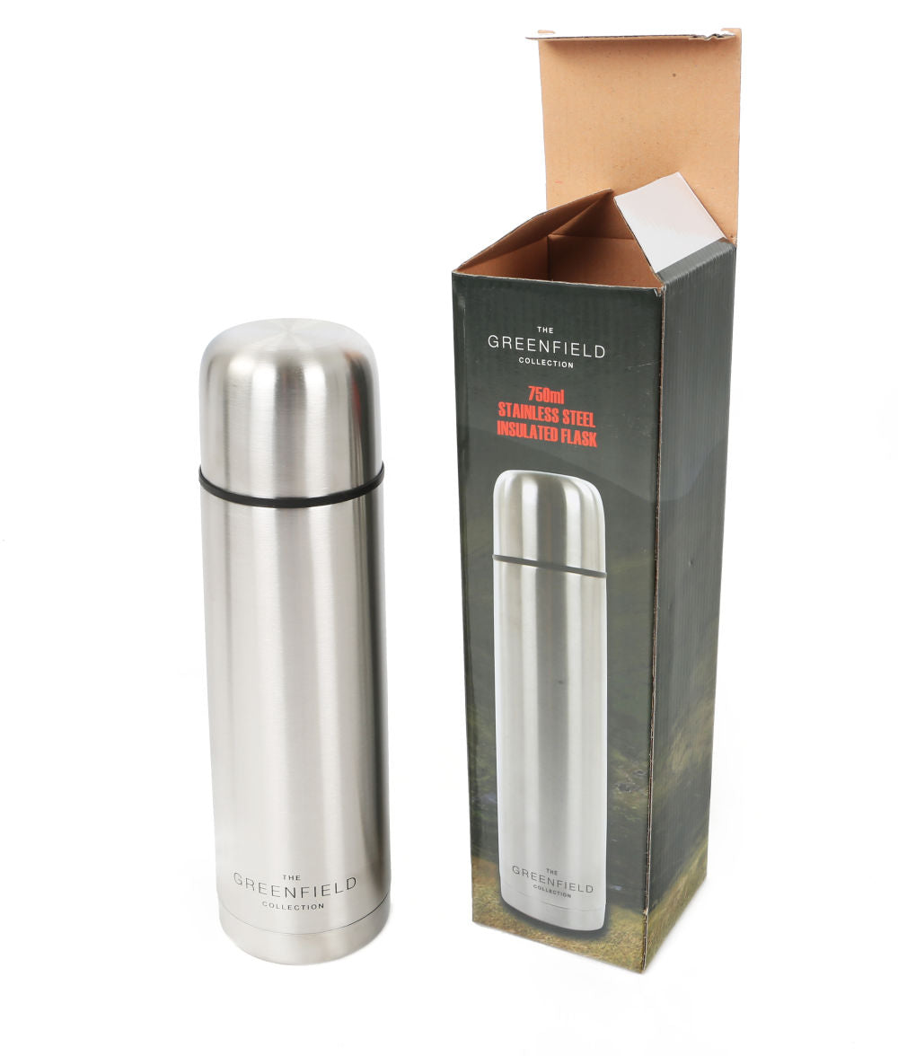 Greenfield Collection 0.75 Litre Vacuum Insulated Stainless Steel Flask - The Greenfield Collection