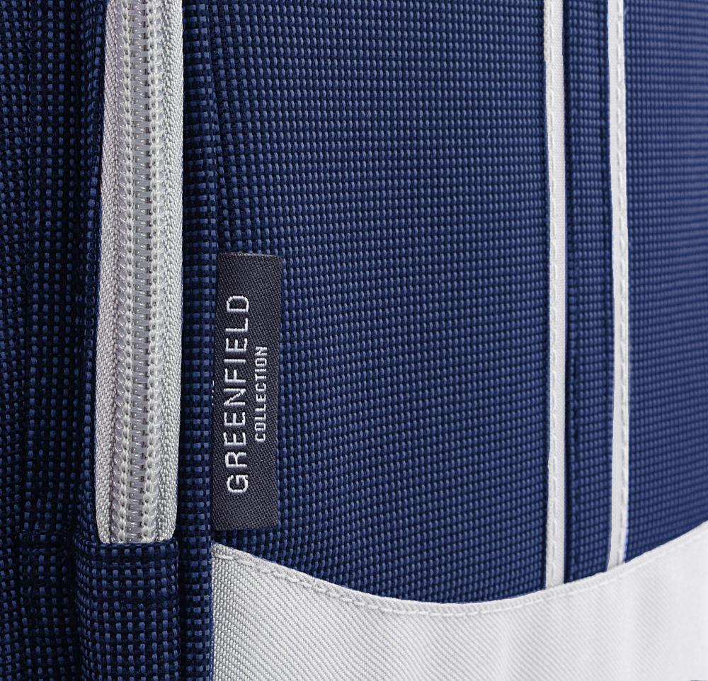 Greenfield Collection Super Deluxe Picnic Backpack Hamper for Four People with Matching Picnic Blanket - The Greenfield Collection
