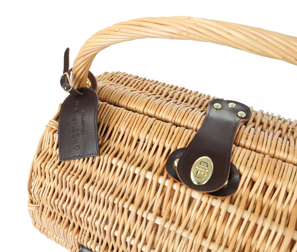 Greenfield Collection Henley Willow Picnic Hamper for Two People - The Greenfield Collection