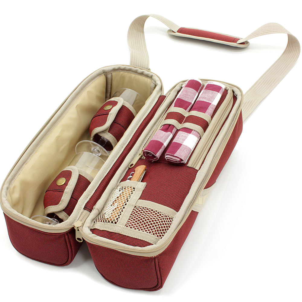 Greenfield Collection Deluxe Wine Cooler Bag for Two People - The Greenfield Collection