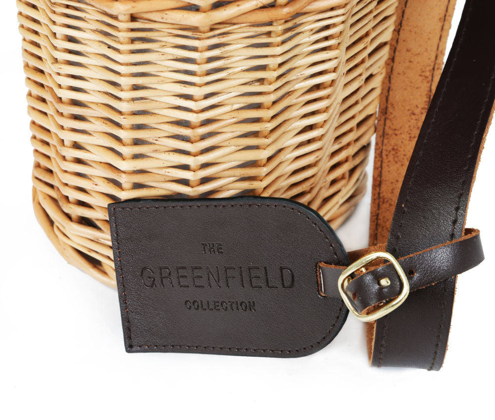 Greenfield Collection Deluxe Willow Wine Cooler Hamper - The Greenfield Collection