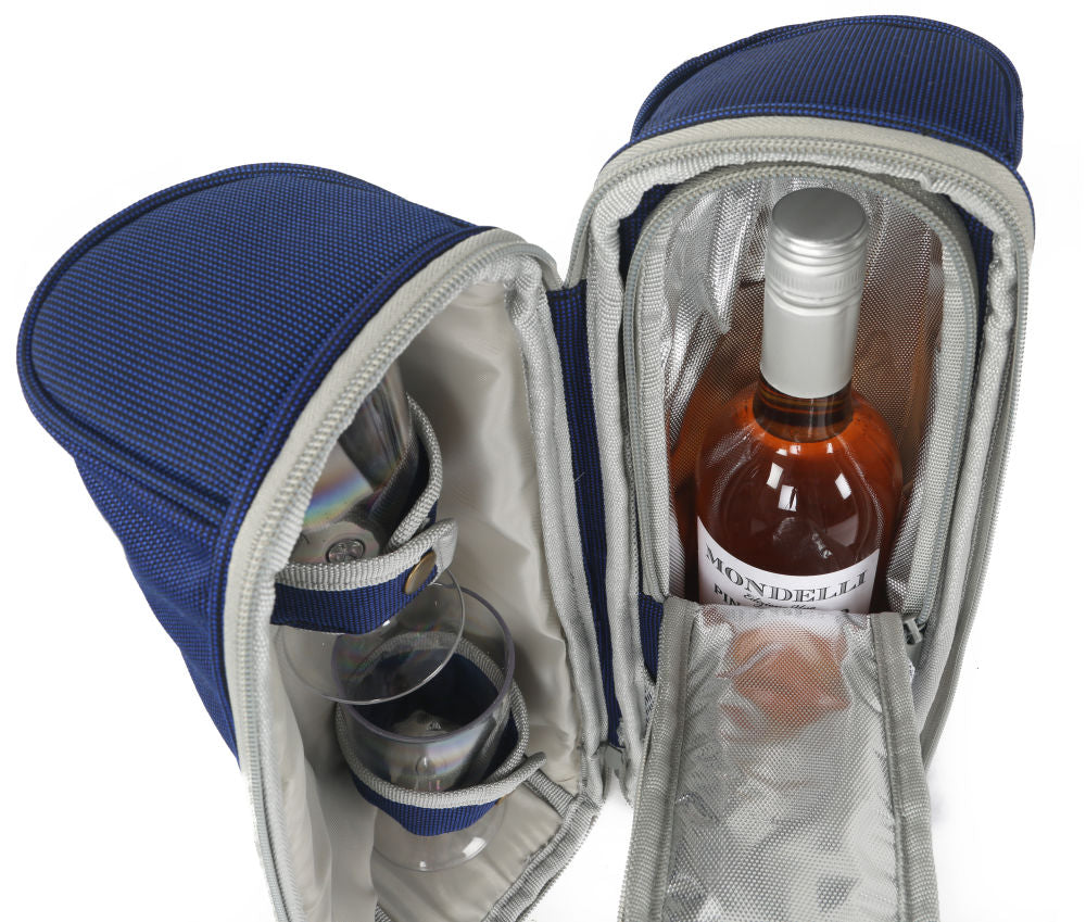 Greenfield Collection Deluxe Wine Cooler Bag for Two People - The Greenfield Collection
