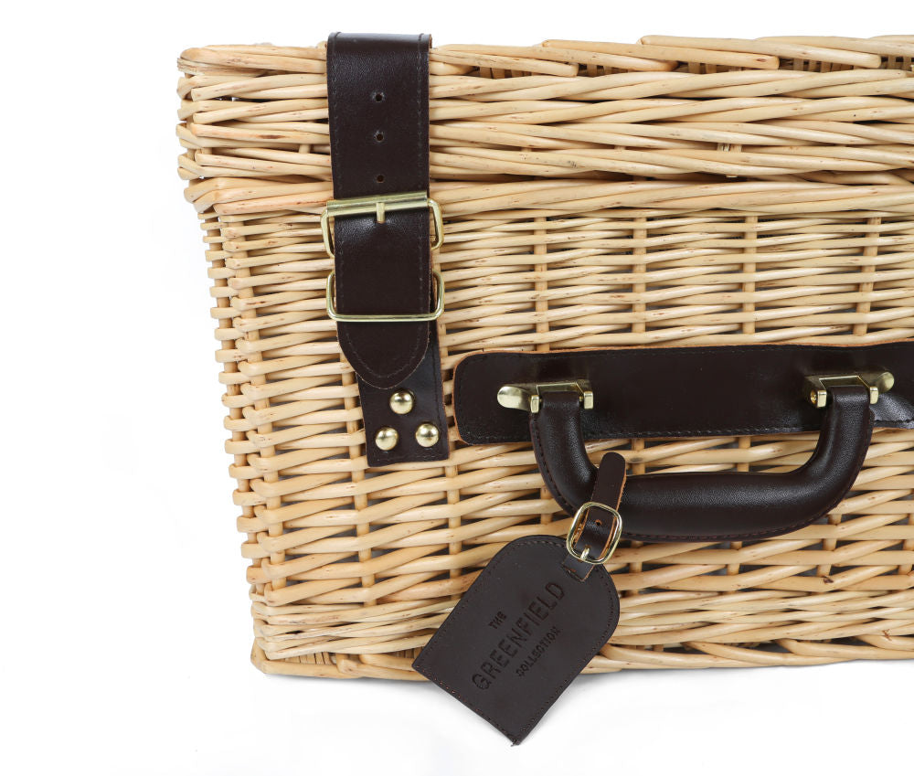 Greenfield Collection Clarendon Willow Picnic Hamper for Two People - The Greenfield Collection