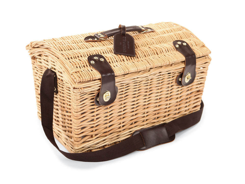 Greenfield Collection Oxford Willow Picnic Hamper for Four People - The Greenfield Collection