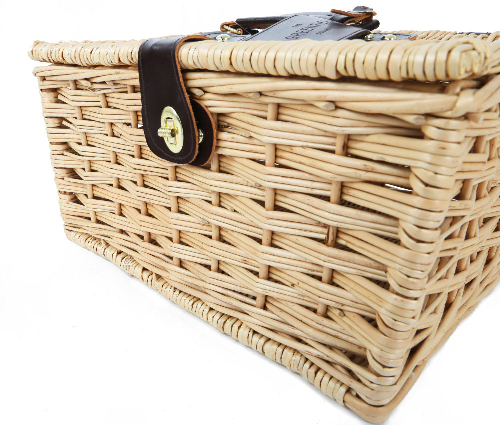 Greenfield Collection Kensington Classic Willow Picnic Hamper - The Greenfield Collection