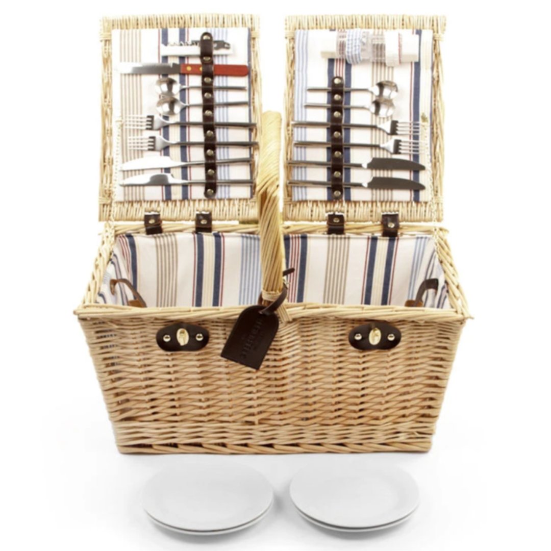 Greenfield Collection Park Lane Willow Picnic Hamper for Four People - The Greenfield Collection