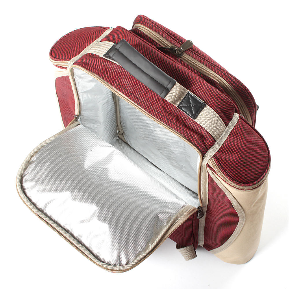 Greenfield Collection Deluxe Picnic Backpack Hamper for Two People - The Greenfield Collection