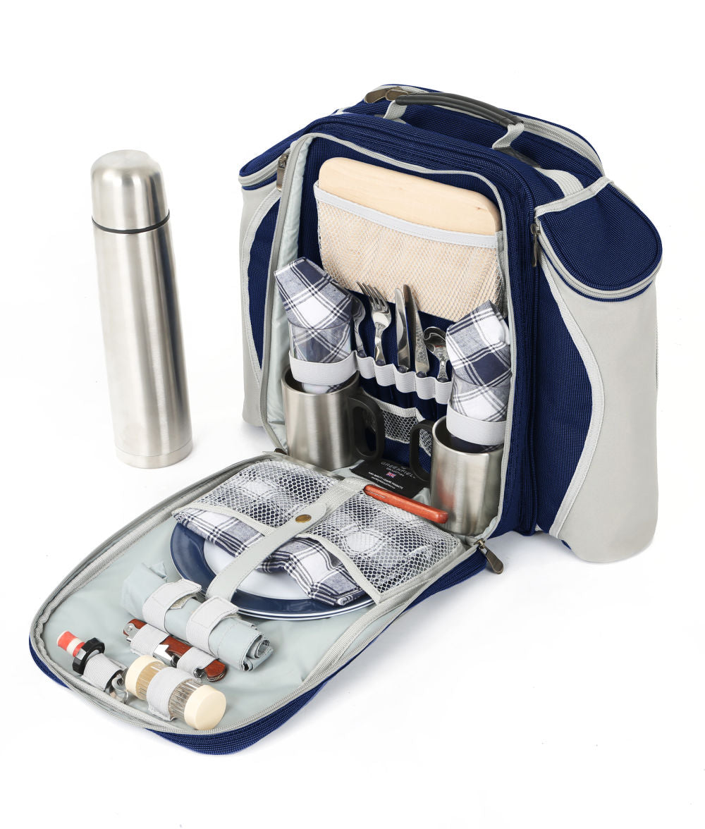 Greenfield Collection Super Deluxe Picnic Backpack Hamper for Two People - Greenfield Collection