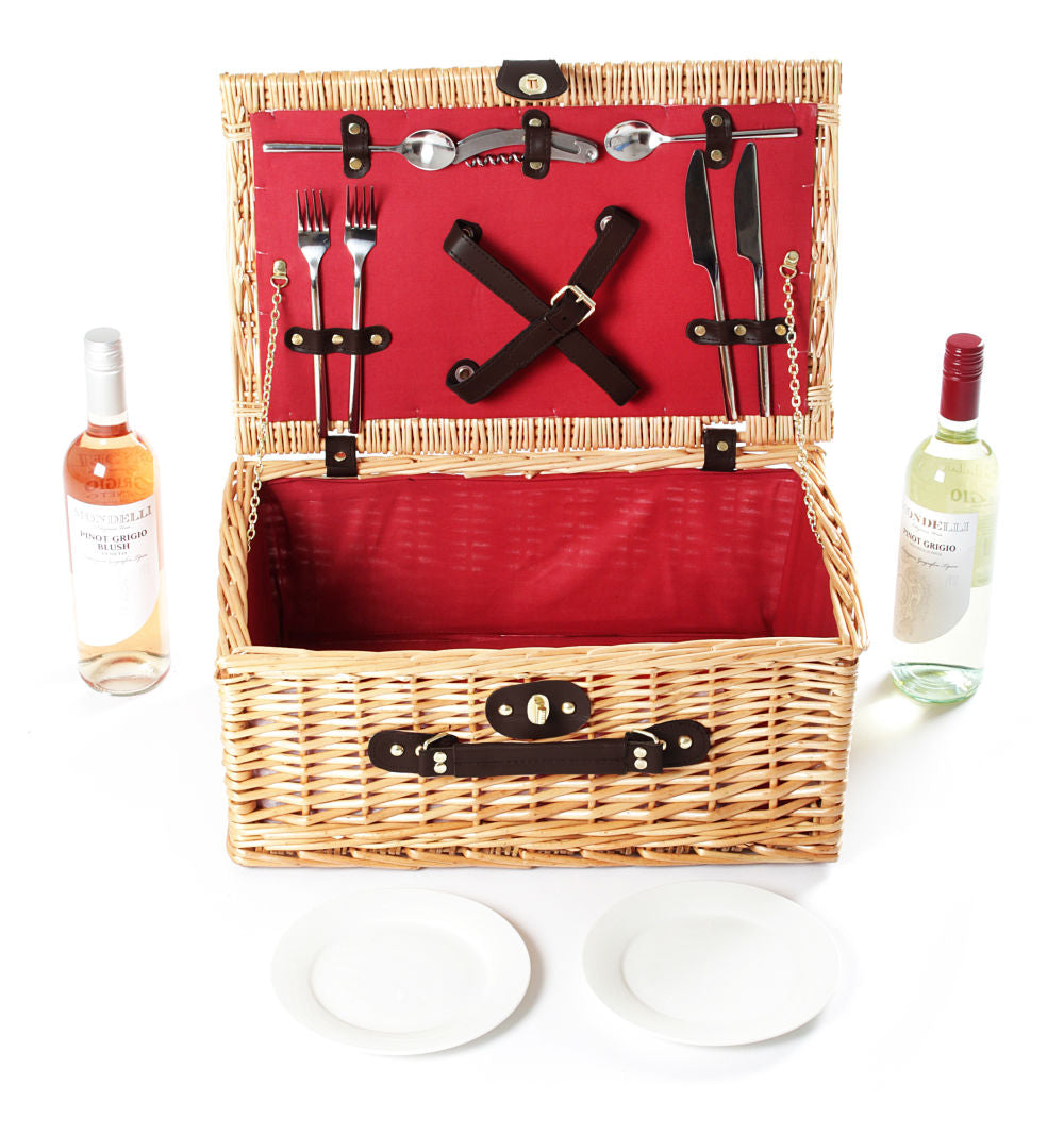 Greenfield Collection Buckingham Willow Picnic Hamper for Two People - The Greenfield Collection