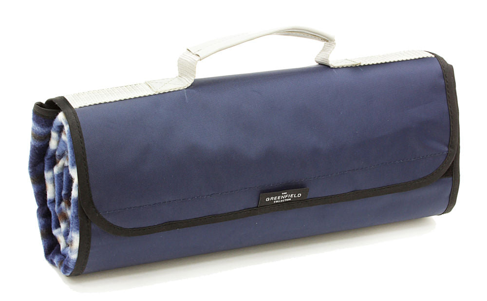 Greenfield Collection Super Deluxe Picnic Backpack Hamper for Four People with Matching Picnic Blanket - The Greenfield Collection