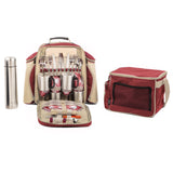 Super Deluxe Picnic Backpack Hamper with Matching Cool Bag