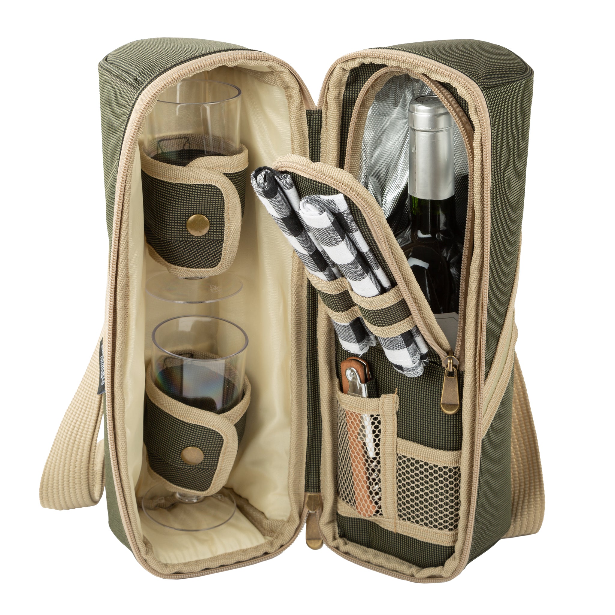 Prosecco cooler 2025 bag with glasses