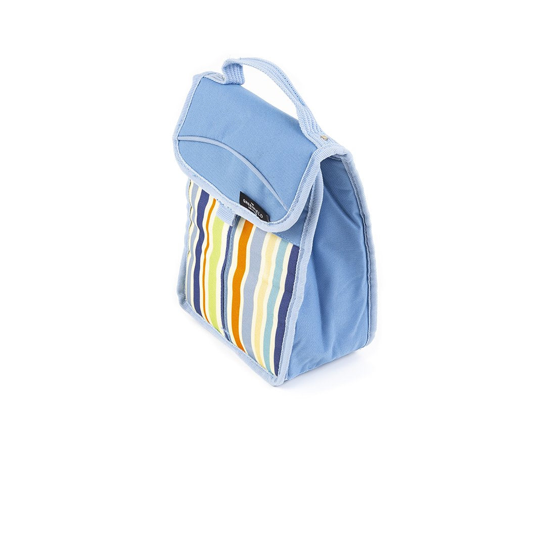 Greenfield Collection Sky Blue Folding Lunch Cool Bag - The Greenfield Collection