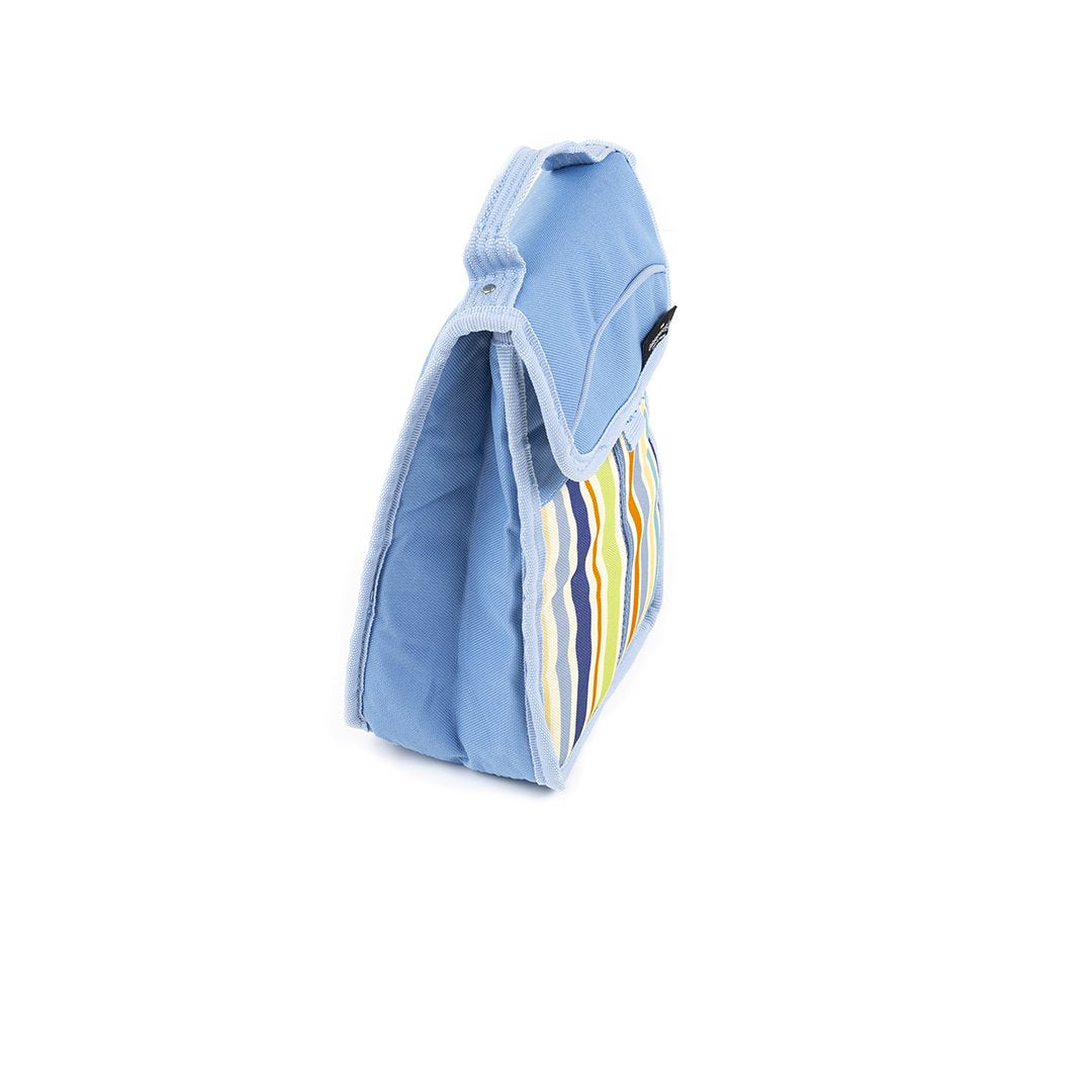 Greenfield Collection Sky Blue Folding Lunch Cool Bag - The Greenfield Collection