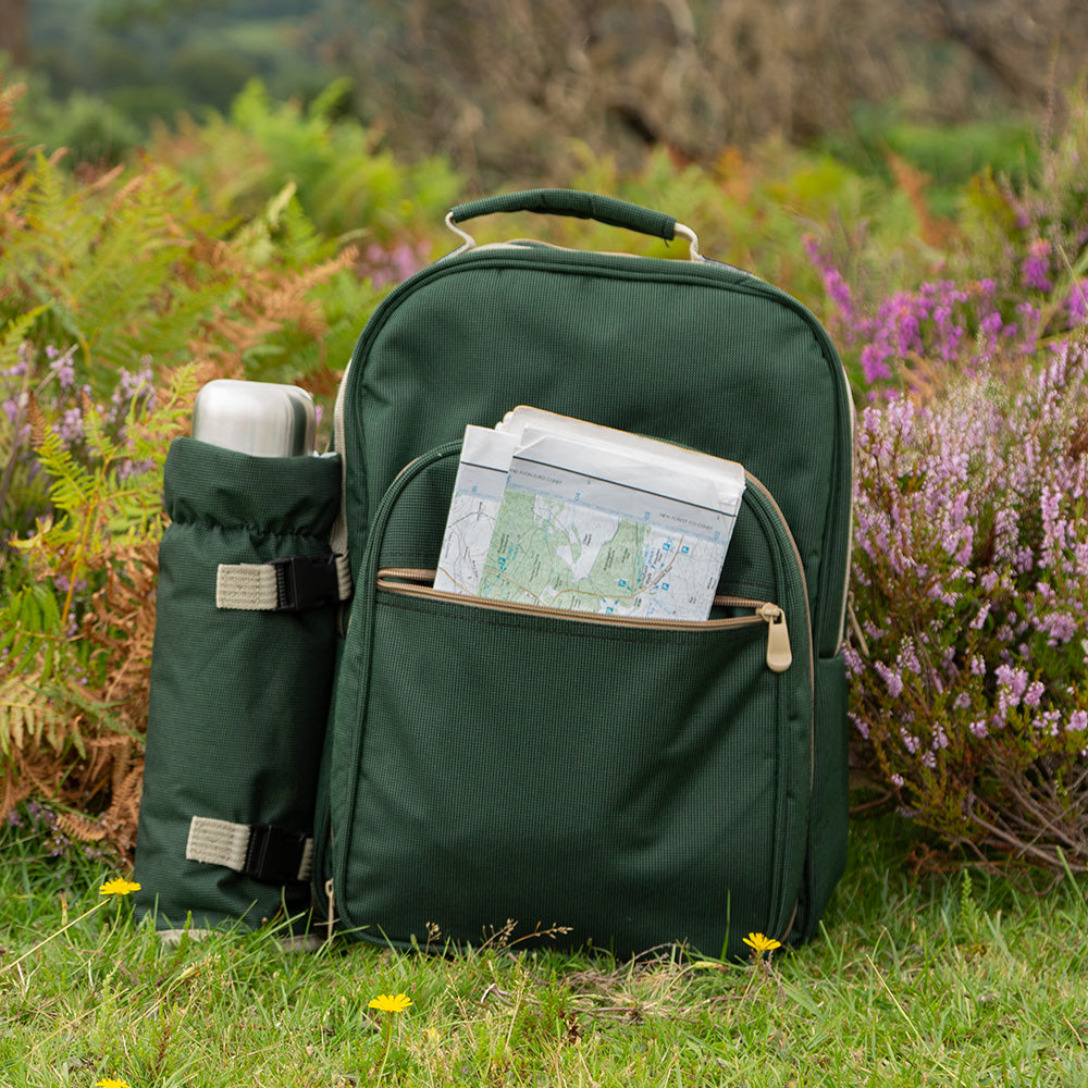 Forest Green two person Picnic Backpack